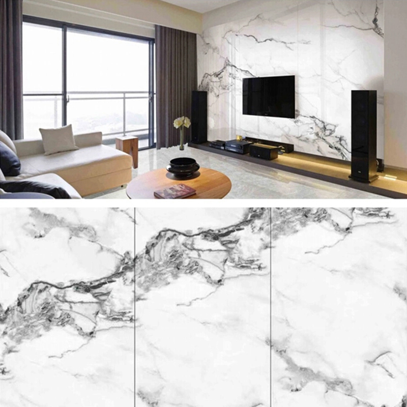 1220×2800mm UV-pinnoitettu PVC-marmorilevy huonekaluille ja kalusteille Kevyt ja kestävä koristelu laminoitu muoviseinäpaneeli