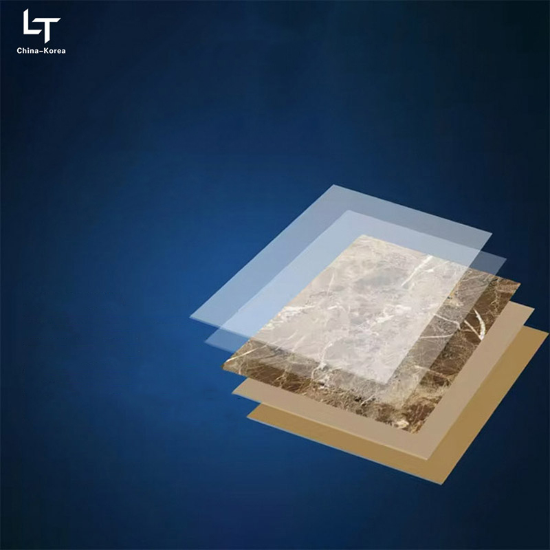 Vedenpitävä 1220×2440mm 3mm PVC UV-levy sisäseinäpaneelin koristeluun korkeakiiltoisella viimeistelyllä kodin toimistosuunnittelun sisustukseen