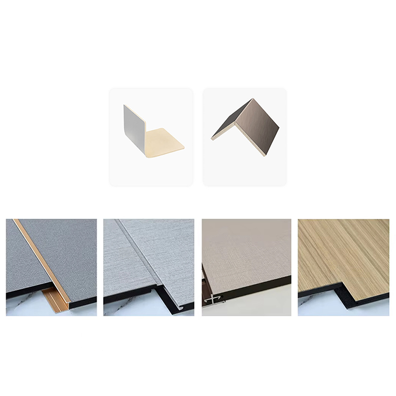 Kevyt PVC-hiilikristallilevy, suuritiheyksinen naarmuuntumaton 5 mm-8 mm paksu kaupallisiin hotellihuoneisiin. Kylpyhuoneen sisustukseen tulenkestävä B1-luokan kestävä seinäpaneeli