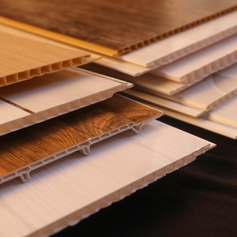 Ympäristöystävällinen bambu-puukuidulla integroitu seinäpaneeli 600x9mm PVC WPC Kestävä Monipuolinen Moderni Sisustus Helppo asennus