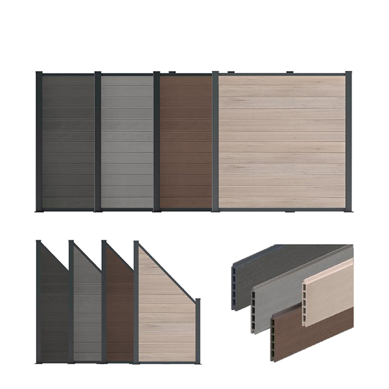 Puumuovikomposiitti Wpc-aita Kotipuutarha Piha-aitapaneelit Parempi kuin Vinyyli Pvc-aita Vedenpitävä Outdoor Privacy Board Hdpe