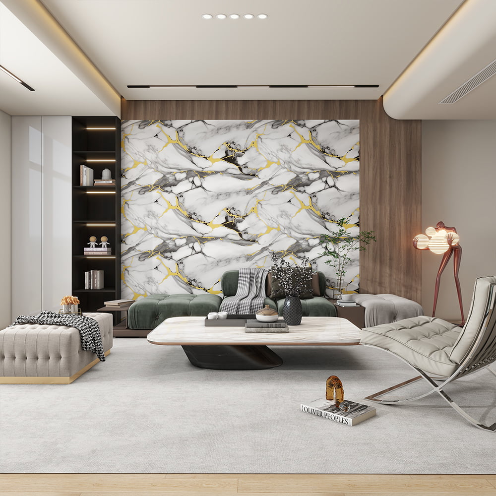 Moderni korkeakiiltävä marmorinen tapettirulla PVC itseliimautuva vedenpitävä sisustus kodin sisustukseen marmorilevytarra