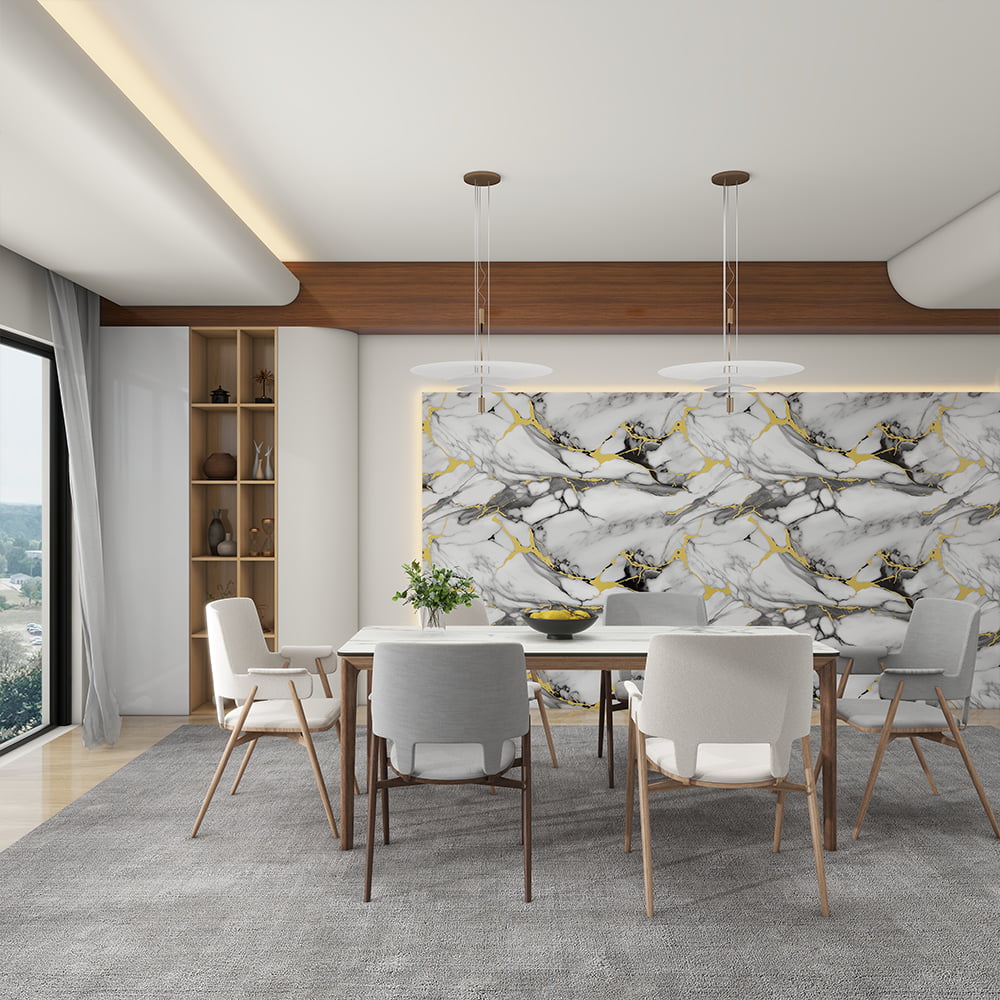 Moderni korkeakiiltävä marmorinen tapettirulla PVC itseliimautuva vedenpitävä sisustus kodin sisustukseen marmorilevytarra