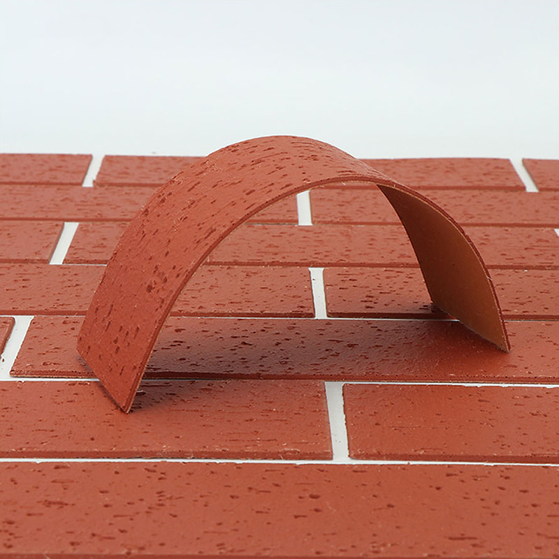 Moderni muotoilu Palonkestävät kevyet seinäpaneelit Uusi materiaali Pehmeä kivipäällyste Joustava MCM-laatat Lineaarinen kiviseinäpäällyste