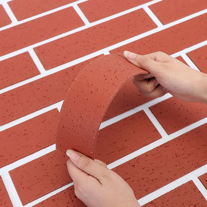 Moderni muotoilu Palonkestävät kevyet seinäpaneelit Uusi materiaali Pehmeä kivipäällyste Joustava MCM-laatat Lineaarinen kiviseinäpäällyste