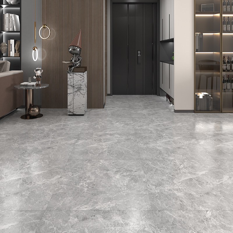 Valkoinen ja musta marmori puusyinen jäykkä ydin Interlock Click Lock Vinyyli lankkulattia Piso PVC sisäpuoli Click Piso SPC lattia