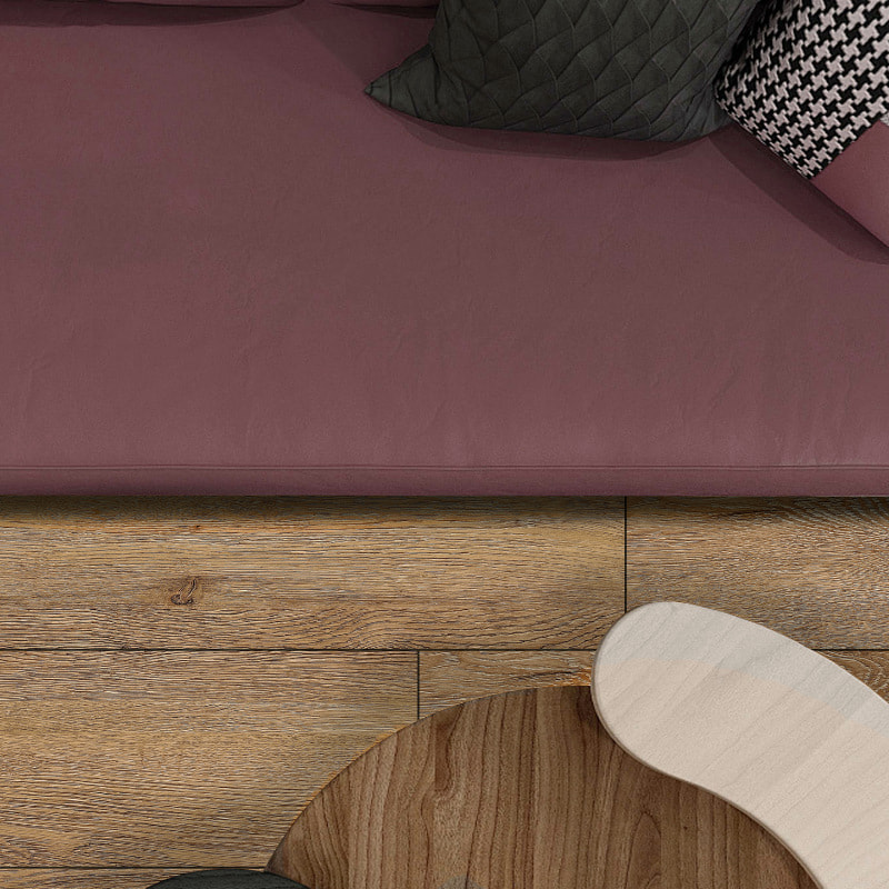 Kestävyys Muovilaatta kelluva vedenpitävä puun syy 4mm 5mm 6mm 7mm 8mm PVC Click Vinyylilankku SPC-lattia