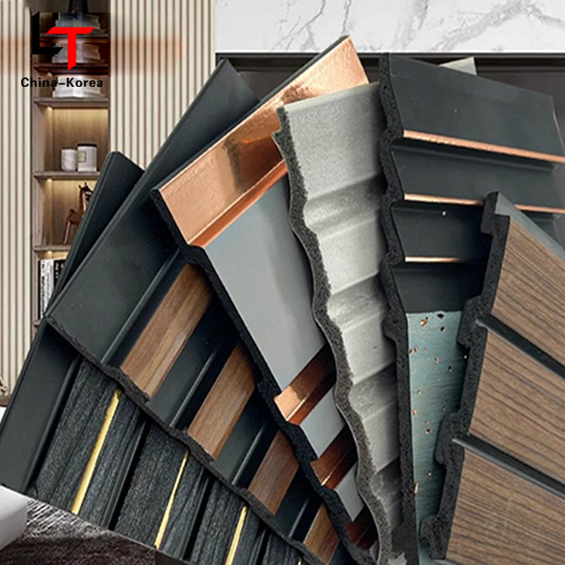 Koristeellinen vedenpitävä Ps-seinäpaneelin väri Uudet tyypit sisätilojen jalkalista nahka polystyreeni Graafinen suunnittelu Moderni mukautettu väri